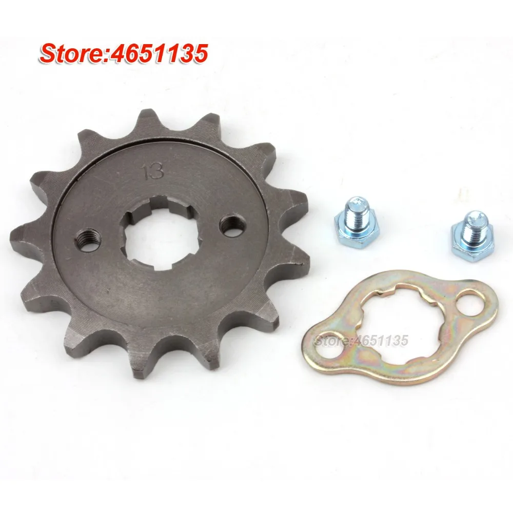 Т 530 13 T передняя Звездочка с фиксатором пластина для грязи питбайк ATV Go kart|Звездочка цепи| |