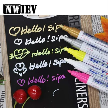 

NWIEV Car Tyre Tread CD Metal Graffiti Marker Pen For Kia Rio Ceed Sportage 2017 Mini Cooper R56 Clubman Volkswagen VW Polo 4 5