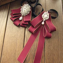 Мужские новые модные плетеные платья с воротником свадебные жених мужские деловые корейские мужские галстуки-бабочки брошь набор