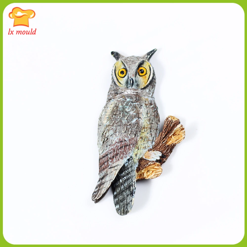 

3D Owl Fondant Silicone Mold Sugar Craft Cake Decorating Tools Soap Baking Mould