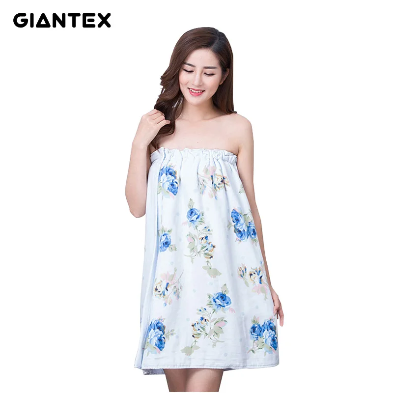 GIANTEX женское хлопковое банное полотенце s для взрослых банный халат тела платье