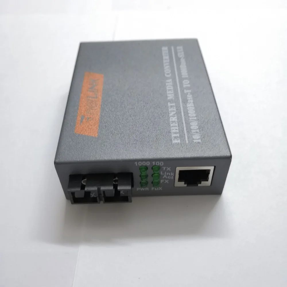 HTB GS 03 1000 Мбит/с Netlink оптического волокна RJ45 Ethernet Media Converter Gigabit SC одиночный режим