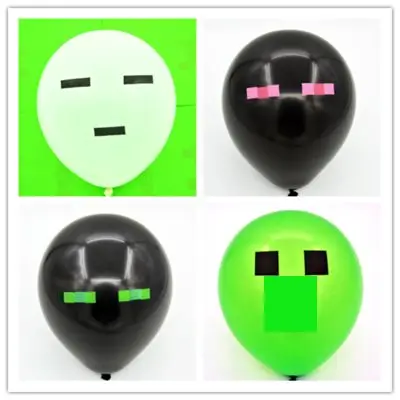 10 unids / lot Minecraft globos Enderman Ghast crepper 