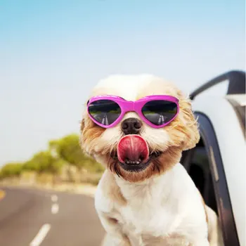 

Pet Sunglasses for Dog Lovely Heart Shape Dog Cat Glasses Adjustable Foldable Portable Photos Props Pet Accessories Supplies