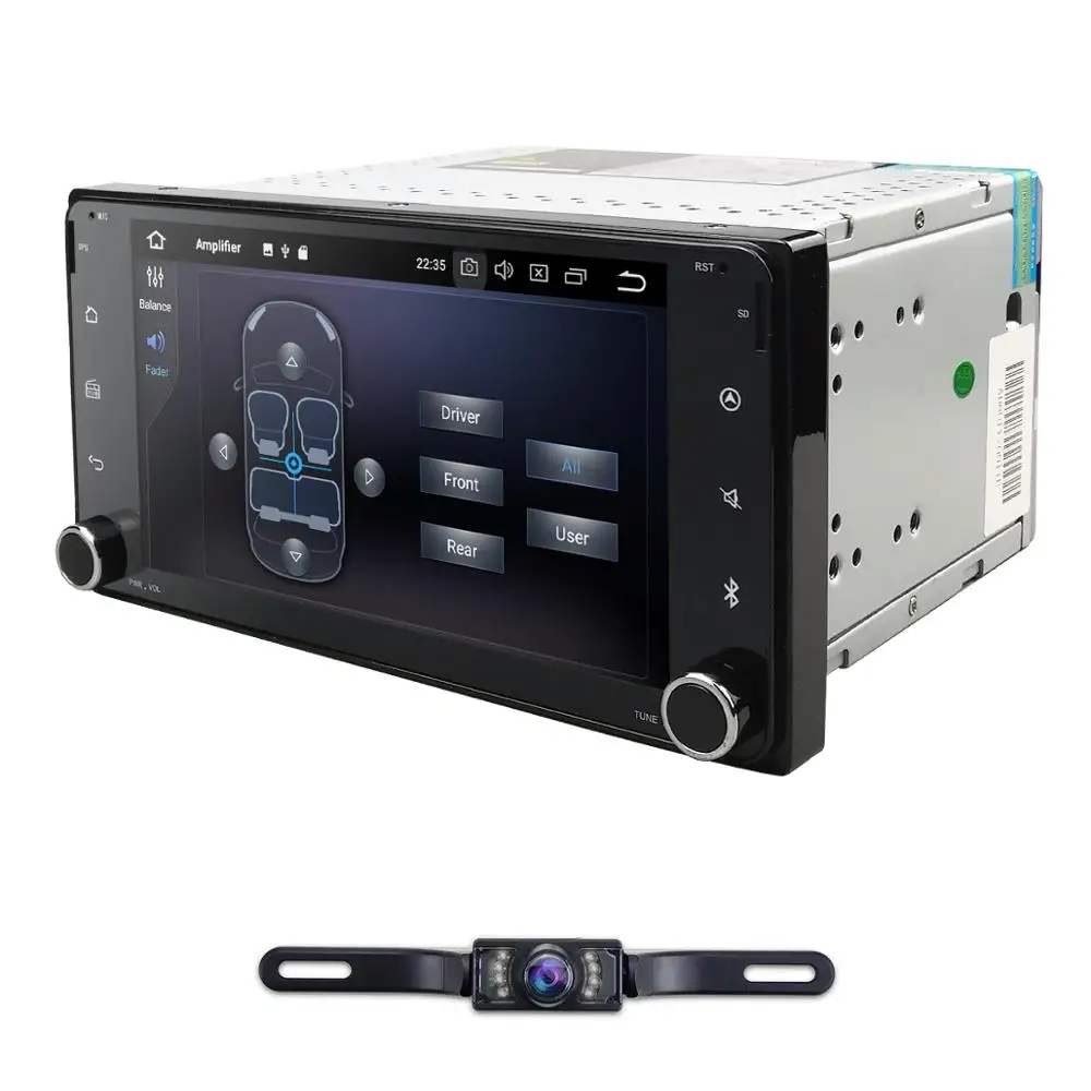 Sale In stock Octa Core Car Universal radio For Toyota Corolla Camry 1024*600+wifi+SWC+BT RDS DAB+ OBD TPMS Free rear camera IGO map 2