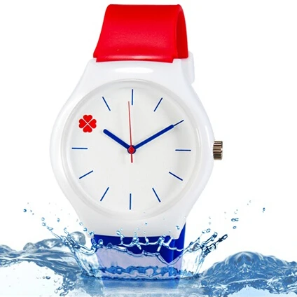 Willis Модные женские кварцевые часы повседневные часы четырехлистный клевер дизайн водонепроницаемые наручные часы с силиконовым ремешком