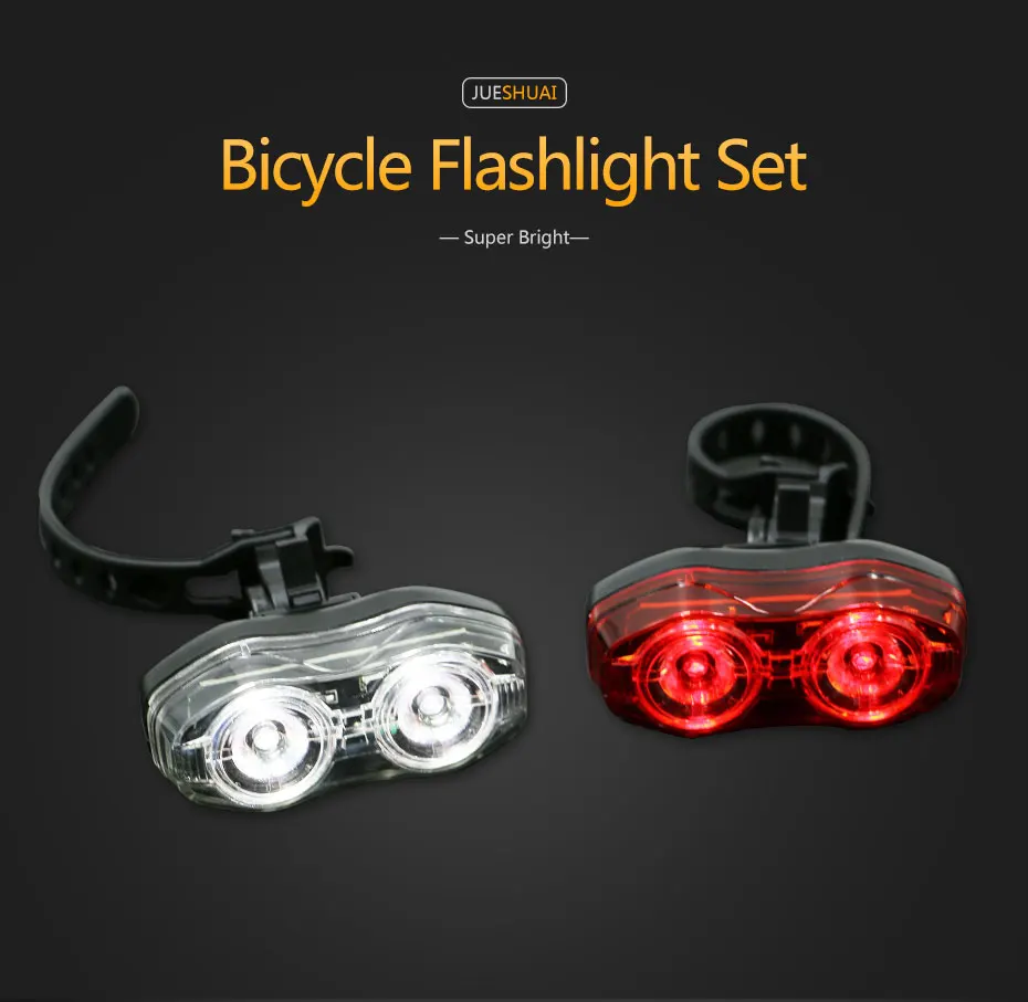 Cheap Bicycle light Set Bike Light Lantern Front Rear Bike Light For bicycle lantern Bycicle fahrrad licht Flash Warning luz bicicleta 1