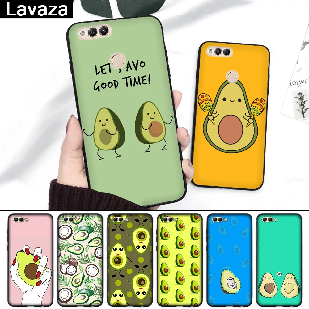 

Lavaza Cute Avocado Food Silicone Case for Huawei Honor 6A 7A 3GB Pro 7X 8 Lite 8X 8C 9 Note 10
