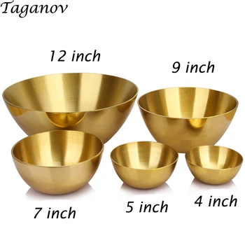 

Tableware thick gold Copper bowls cutlery rice water brass bowl 4 inch TO 12 inch Handmade bowl Large small home dinnerware gift