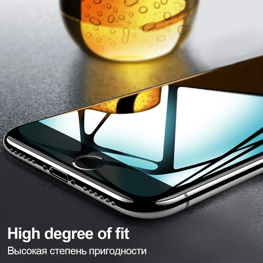TOMKAS 5D Edge Защитное стекло для iPhone 7 6 закаленное защиты экрана 6s 8 Plus|Защитные стёкла