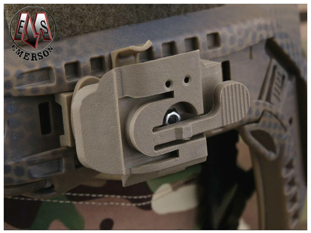 Emersongear-Tactical-Hunting-Army-Airsoft-Wargame-FAST-Helmet-Accessories-Emerson-HL1-A-Light-Mounting-EM8850-Black