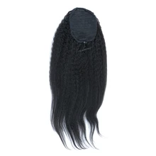 Ponytail Clip In font b Hair b font font b Extensions b font Kinky Straight Brazilian