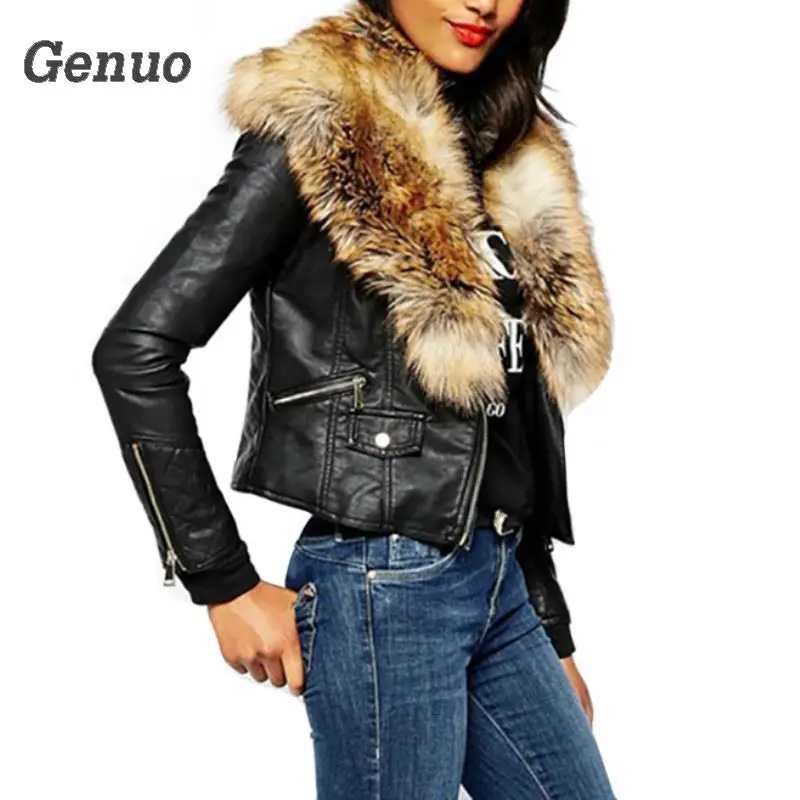 2018 Autumn Winter Women Casual Faux Fur Coat Female Loose