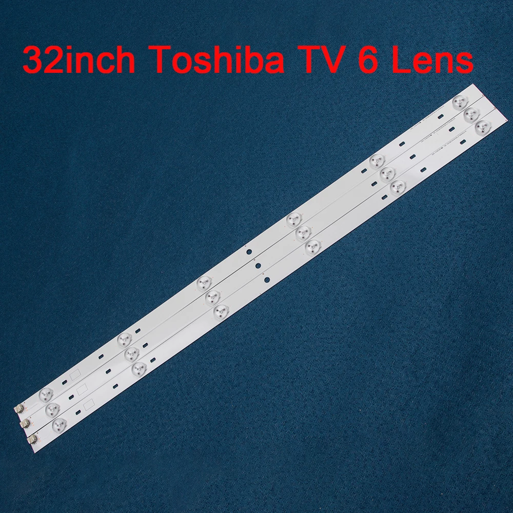 Комплект из 3 предметов Toshiba светодиодный Подсветка полосы 6 лампы для 32 дюймов