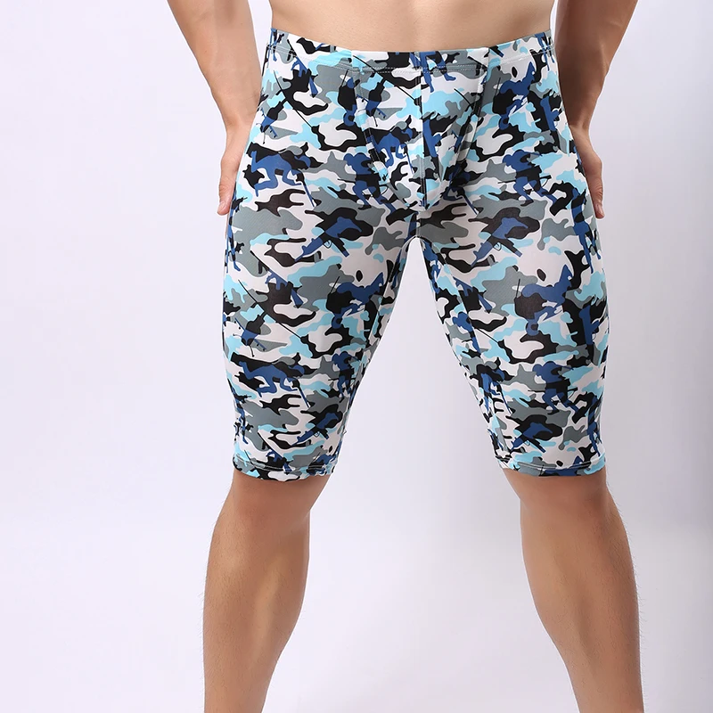 

Camouflage Print Men Sexy Fitness Pijamas Gay Male Skinny Home Pajama Bottoms Lounge Pants 2017 Summer Style Size S M L