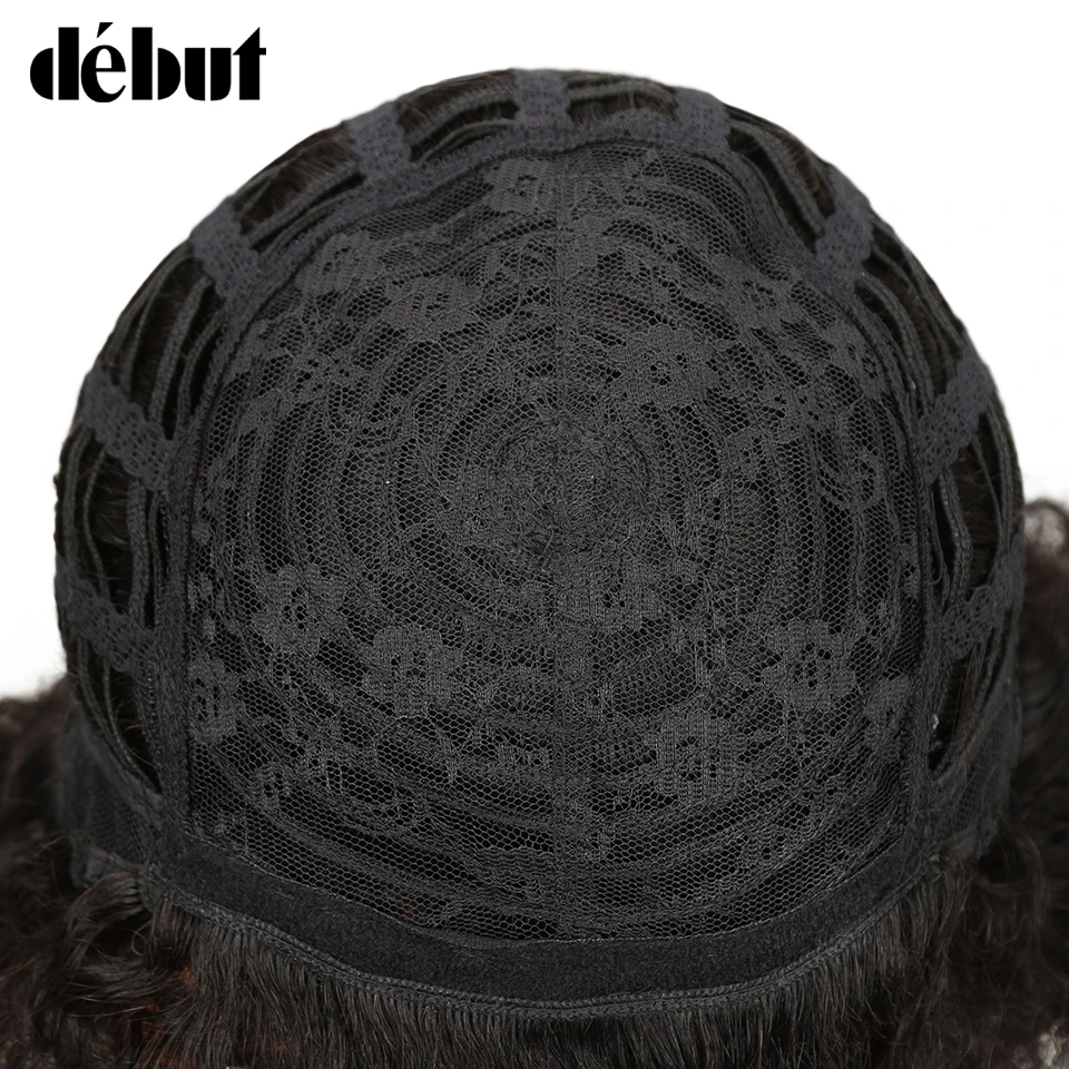 Debut Short Human Hair Wigs Afro Kinky Curly Wig Sassy Curl Human Hair Wig Color #2 Short Wigs For Black Women Free Shipping