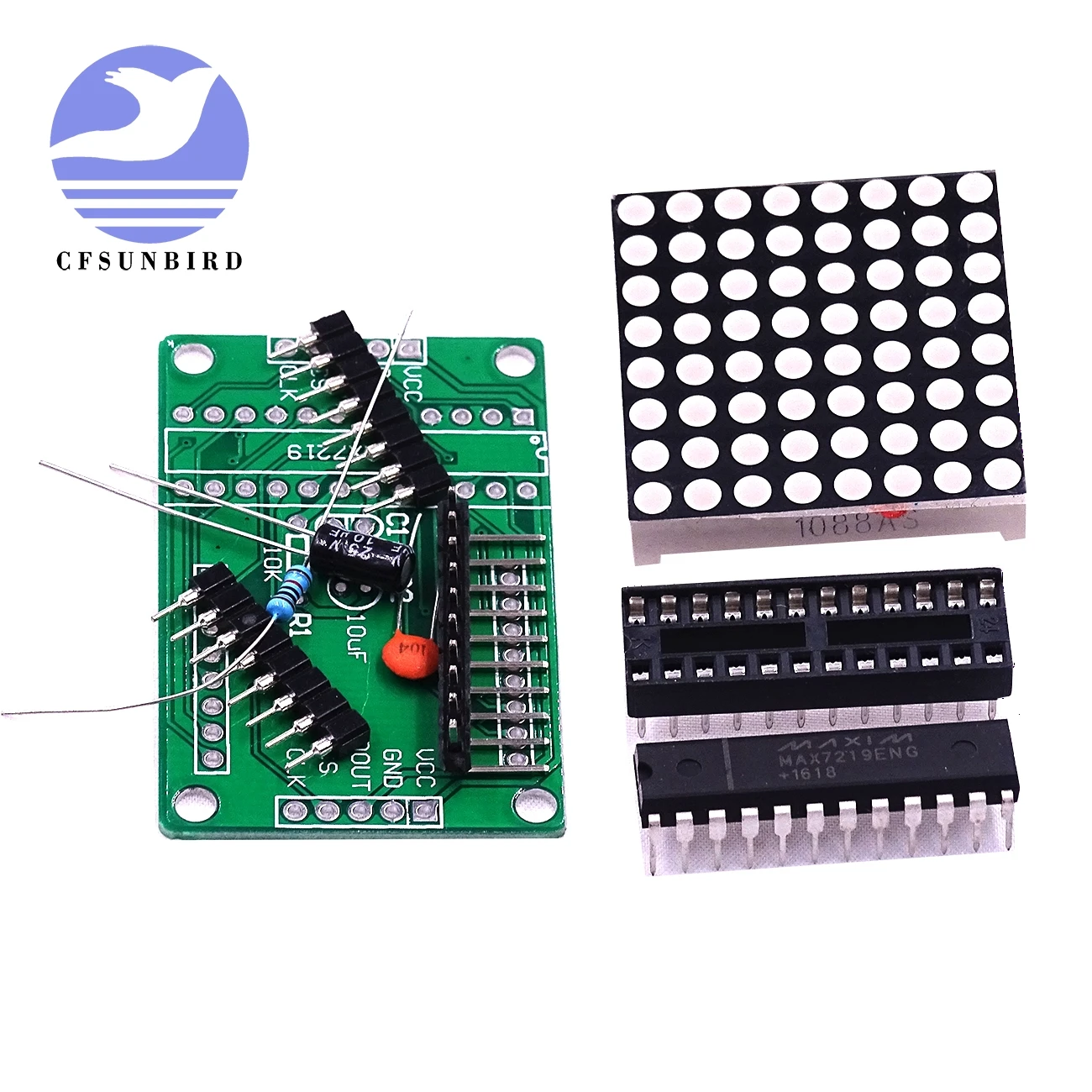 MAX7219 LED 8x8 Dot Matrix Display Module MCU control for Arduino DIY