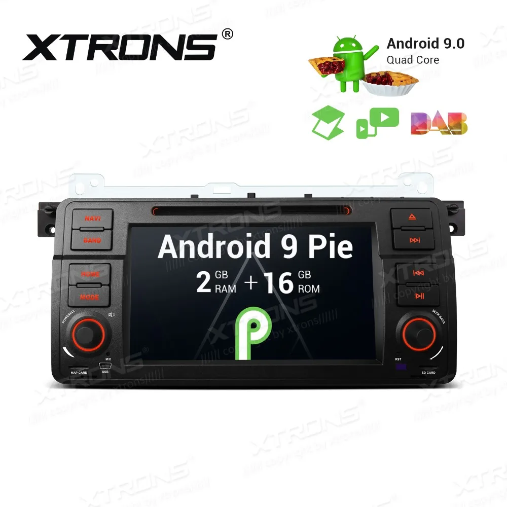 Автомобильный DVD плеер XTRONS 7 &quotAndroid 9 0 радио для BMW E46 M3 2000 2001 2002 2003 2004 2005 2006 Rover 75 MG ZT