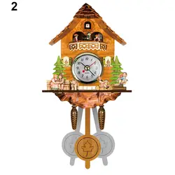 Антикварные деревянные настенные часы с кукушкой птица времени колокол качели будильник часы домашнего декора искусства PAK55