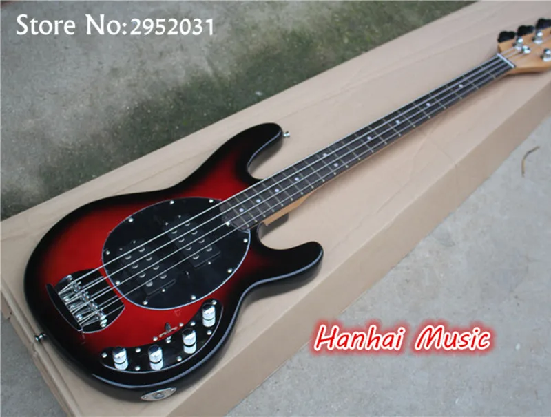 

Free Shipping-4-String Bass Guitar with 2 Open Humbucker Pickups,21 Frets,Rosewood Fretboard and can be Customized