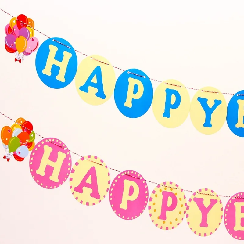 3 mt Glücklich geburtstag brief hängende banner geburtstag party