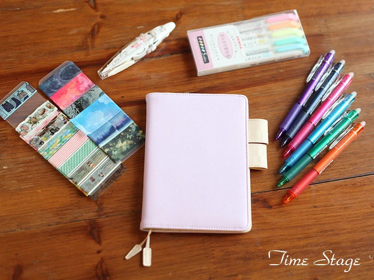 

time stage design A6 a5 notebook stationery diary billbook hobonichi style hobo cover notebook fresh