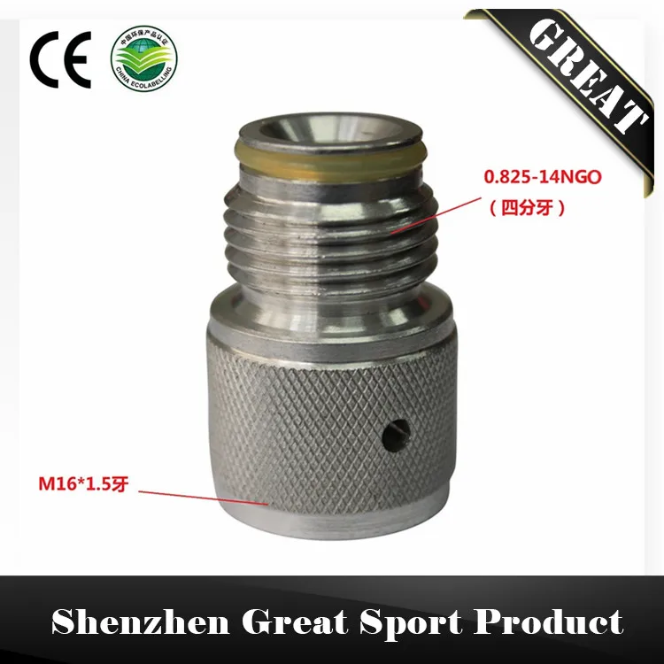 88G 3oz Airsource Co2 Cartridge Cylinder to Paintball Tank Thread