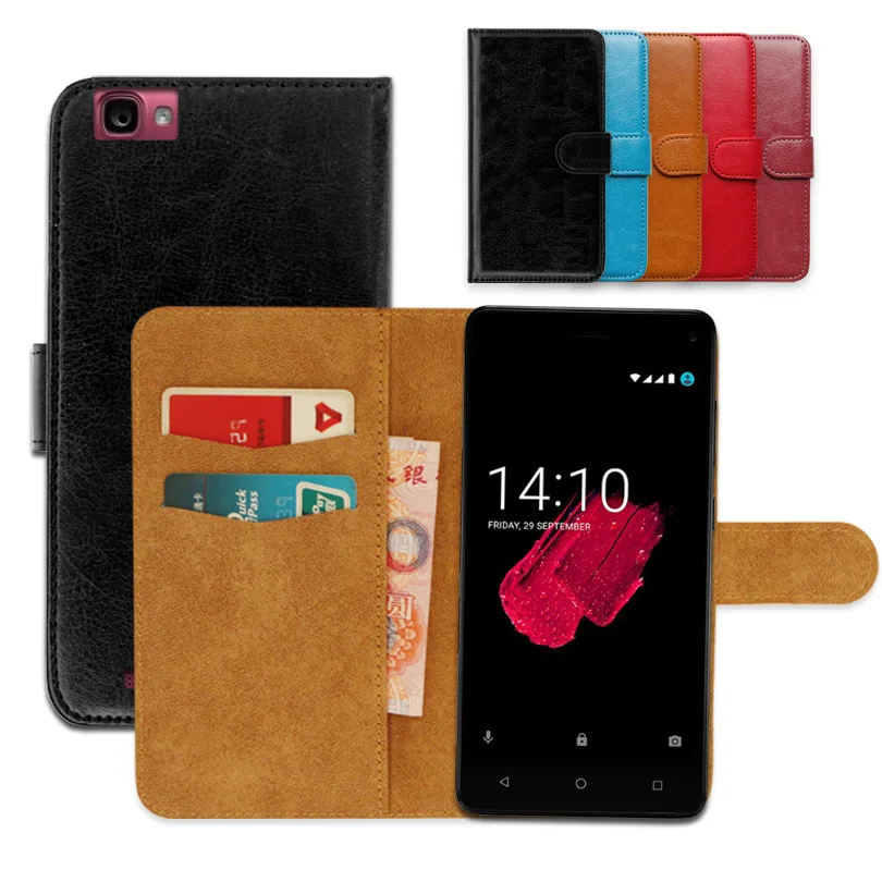 

Luxury PU Leather Exclusive Slip-resistant Flip wallet case for Prestigio Grace P5 Ultra-thin Phone Cover,book case