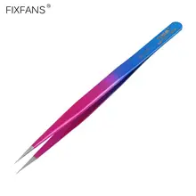 Точность наращивания ресниц нержавеющая сталь Tweezers ESD пинцет с тонкой точкой советы для ремесла хобби электроники инструмент для ремонта