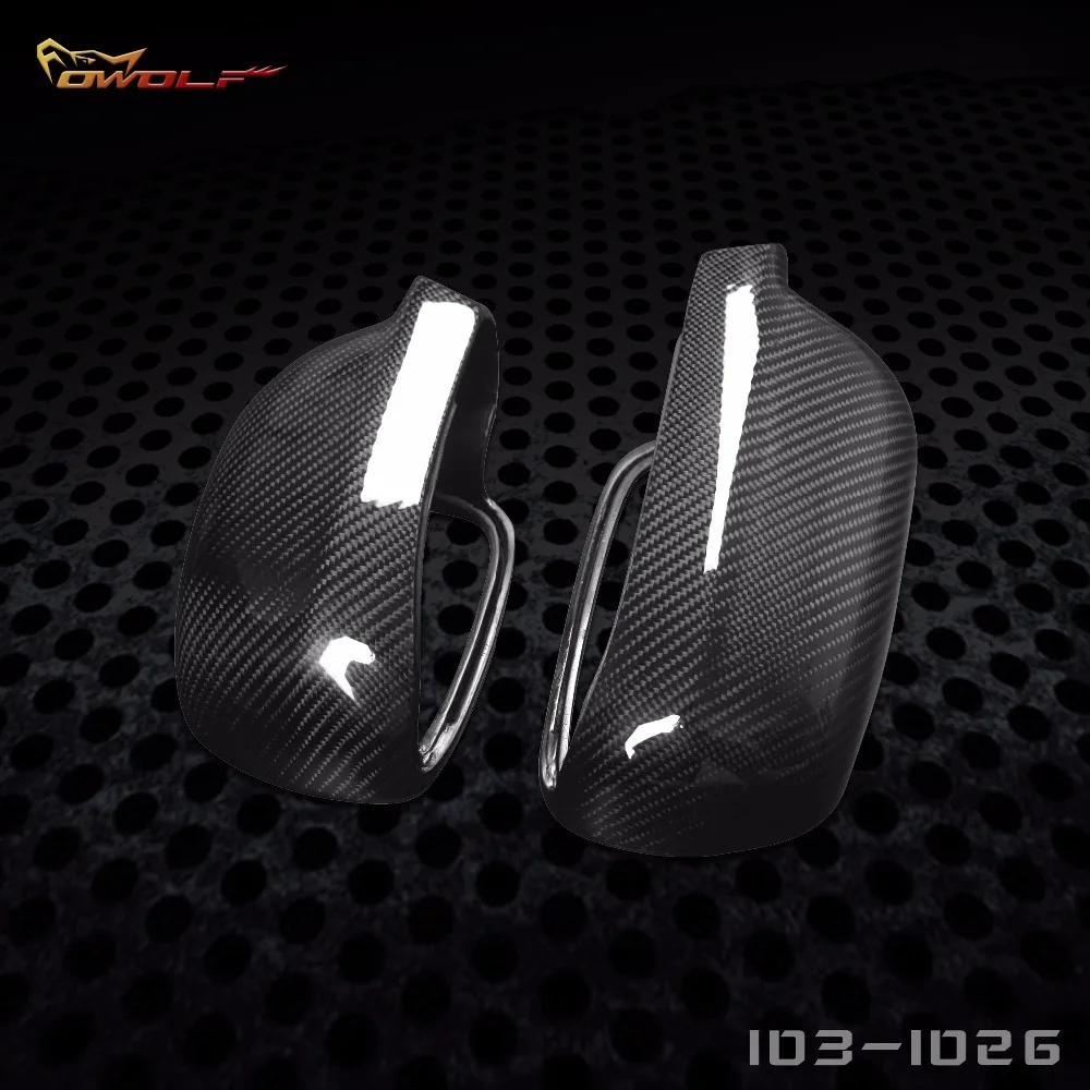 Real Carbon Fiber Mirror Covers Case 11 Replacement for GOLF 4[1031026