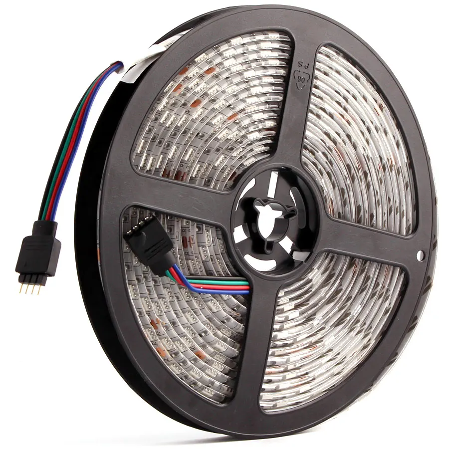 12 V светодиодный RGB 5050 светильник 5 м 60 светодиодный 12v 24v RGB Светодиодная лента из ПК светодиодный полосы 12 V Водонепроницаемый RGBW клейкие лампы светодиодный полосы ТВ Подсветка