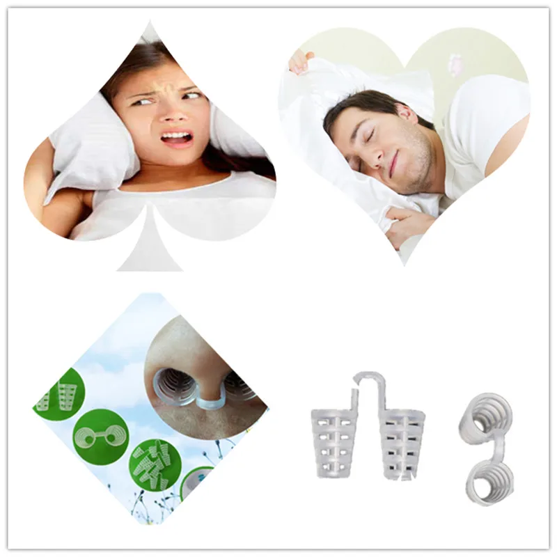

4pcs/box Anti Snoring Stop Snore Nose Vents Sleep Aid Device for Natural and Comfortable Sleep