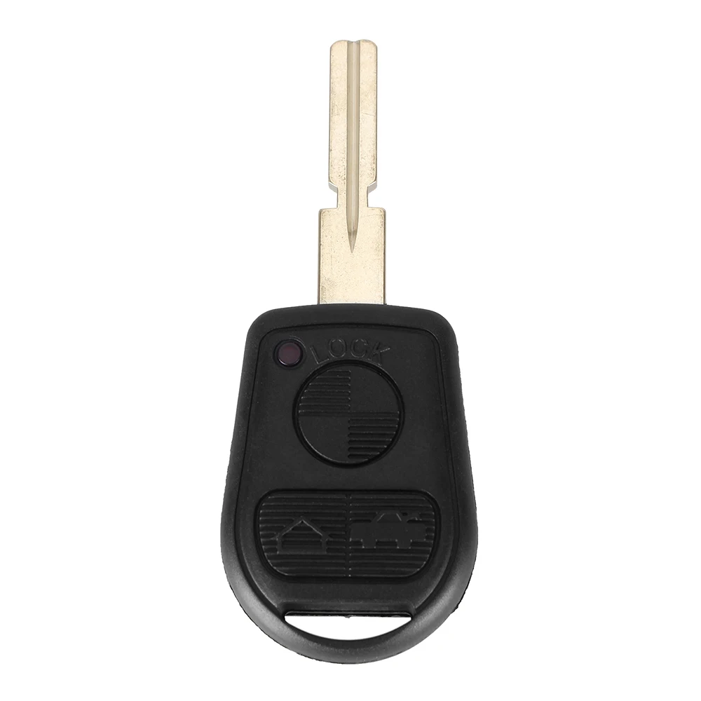 Dandkey Замена резины 2/3 Автомобильный ключ с кнопкой удаленный ключевой чехла для BMW E31 E32 E34 E36 E38 E39 E46 Z3 ключ-контроллер, не острый случае ключ - Количество кнопок: 5 Кнопок