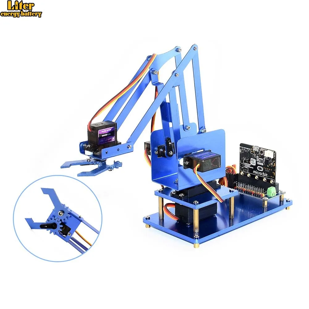 

Waveshare 4-DOF Metal Robot Arm Kit for micro:bit, Bluetooth