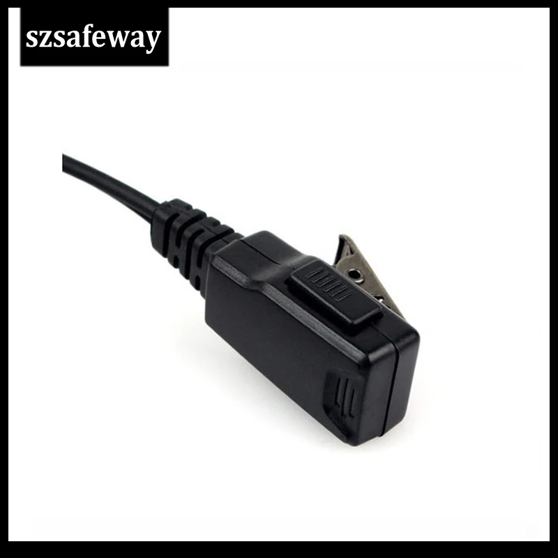2PCS lot two way radio earpiece headset earhook with PPT and mic for Baofeng radio UV 3