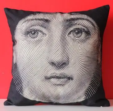 Европейский стиль Подушка fornasetti Piero Coussins персонаж книга абстрактное искусство креативное украшение подушки для офисного стула - Цвет: A5