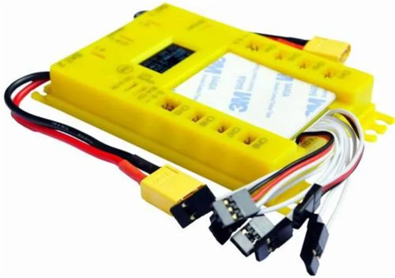 Mini Power DP UBEC Pro Servo Section Board With Wire Switch Dual Power 9 Channels input 16 servo output