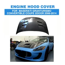 Carbon Fiber Engine Hood Cover Auto machine Cap For Maserati GranTurismo Convertible Coupe 2Door 2006-2014