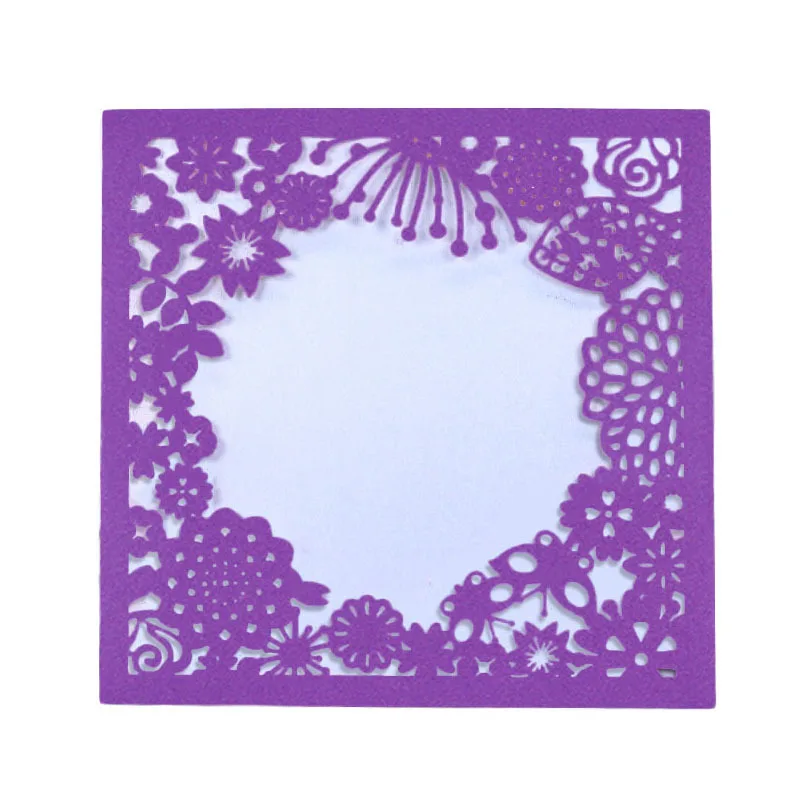  10PCS Elegant Wedding Invitations Cards Delicate Carved Invitation Cards postcard for Wedding Party - 32846332850