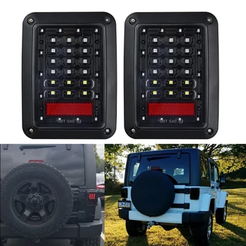 

LED Rear Light Stop Tail Reverse Running Brake License Light for Jeep Wrangler JK JKU 2007-2017 USA/EU Edition Reverser Light