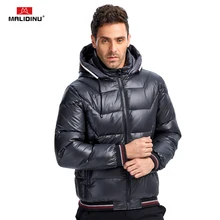 MALIDINU Пуховик Мужской Зимняя Куртка Мужская Парка 70% Белая Утка Пух Бренд Куртки Мужчины С Капюшоном Мужские Пуховики Европейский Размеры Черный