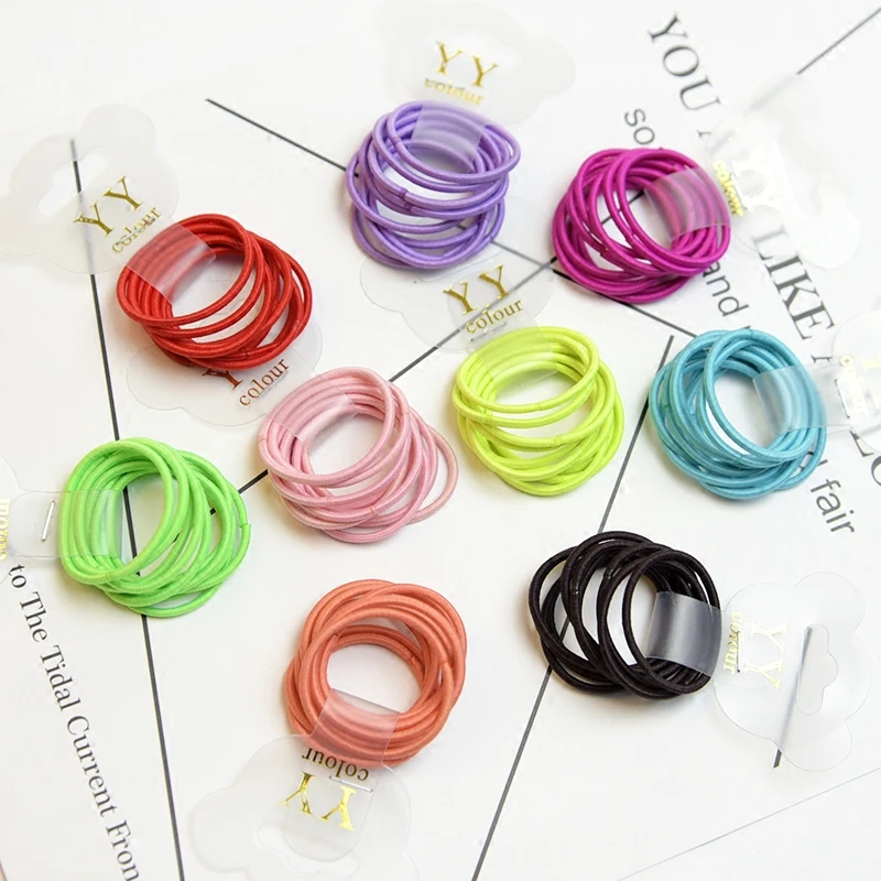 Резинки для волос Colorful10 шт. 3 см Детские резинки из ТПУ девочек держатель конского