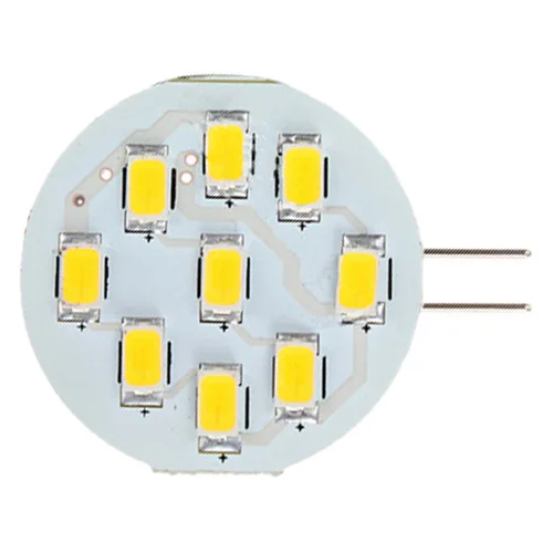 DC 12V Lights Bulbs Car G4 Warm White 9 LED 5630 SMD Marine Cabinet Light Bulb