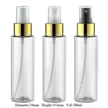 24x100 мл цилиндр белый пластиковый парфюм ПЭТ бутылка с распылителем 100 мл ароматический контейнер
