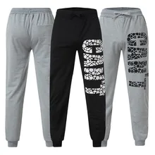 Fashion Men's Sport Pocket Casual Printed Sweatpants Drawstring Sport Pants Support Wholesale And Dropship