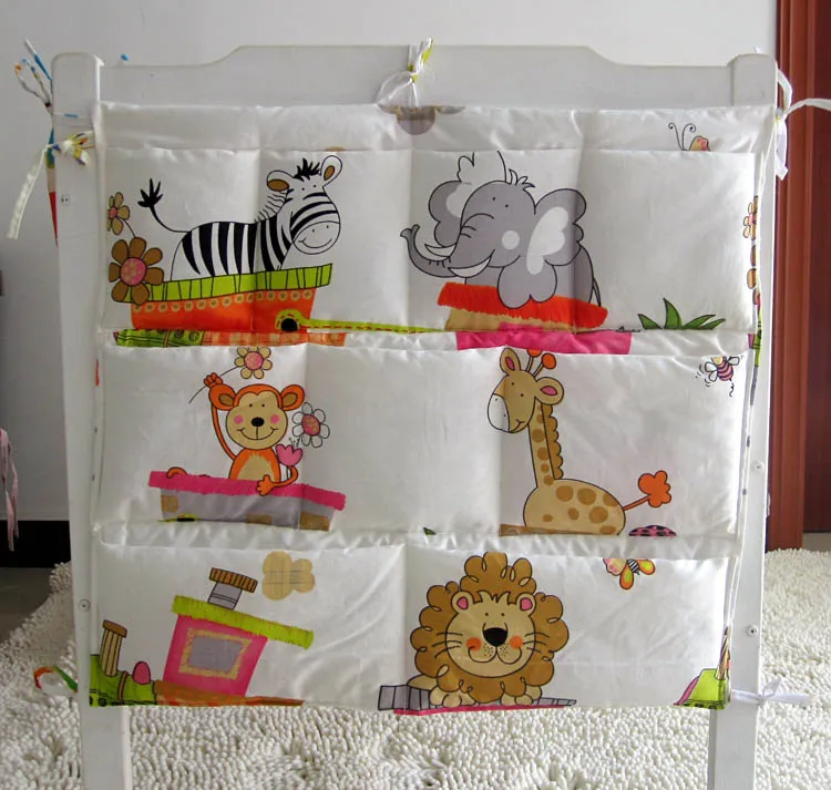Мультяшные комнаты Подвеска для детской сумки для хранения детская кроватка кровать кроватка Органайзер 60*52 см игрушка подгузник карман для новорожденной кроватки постельные принадлежности