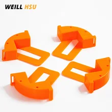 Быстрый ABS 90 градусов правый угол Угловые Скобки Кронштейн держатель Fastner протектор для двери фото рамка ящик Деревообработка