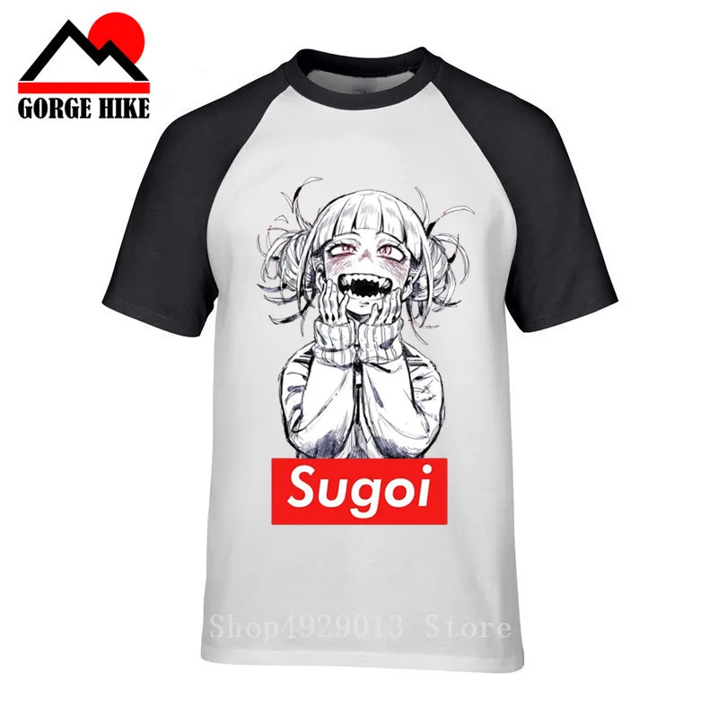 Японская забавная Мужская футболка Ahegao из аниме Sugoi himiko боку без героев академии