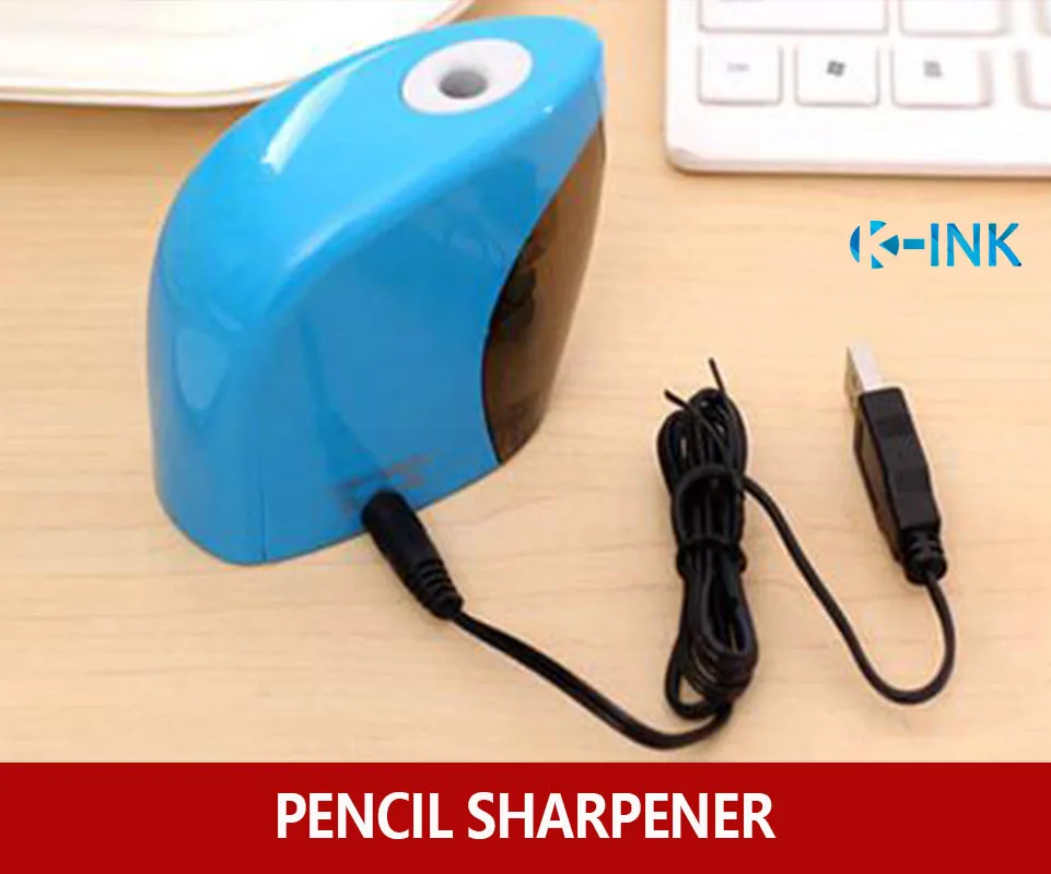 Two mode Battery + USB electronic pencil sharpener, automatic USB pencil sharpener for school