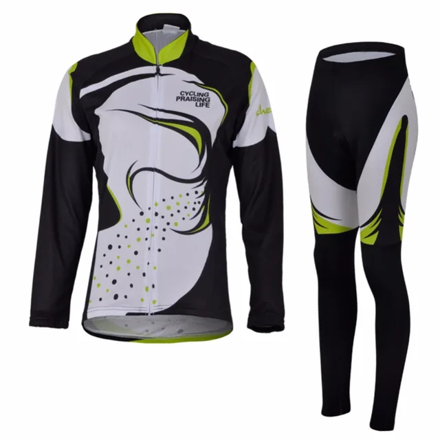 US $16.71 Amur Leopard Women Bike Long Sleeve Jersey Pants Pro Team Cycling Clothing Riding Sports MTB Wear